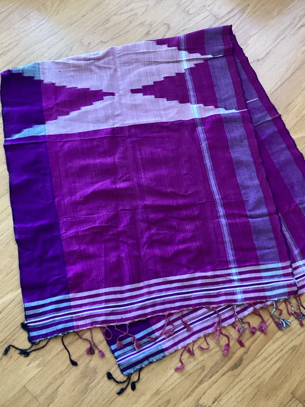 Purple Woven Shawl